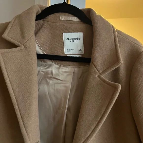 Abercrombie & Fitch Wool Blend Trench Coat - Picture 3 of 3